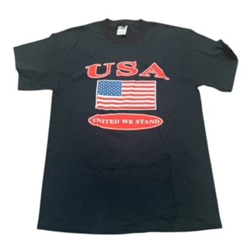 Vintage‎ 1990’s United We Stand Black T-shirt Adults Size Medium